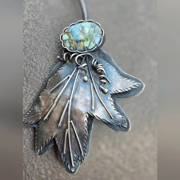 Artisan ART IN MOTION heavy high-grade 7 dwarfs variscite 925 sterling silver - Picture 12 of 17